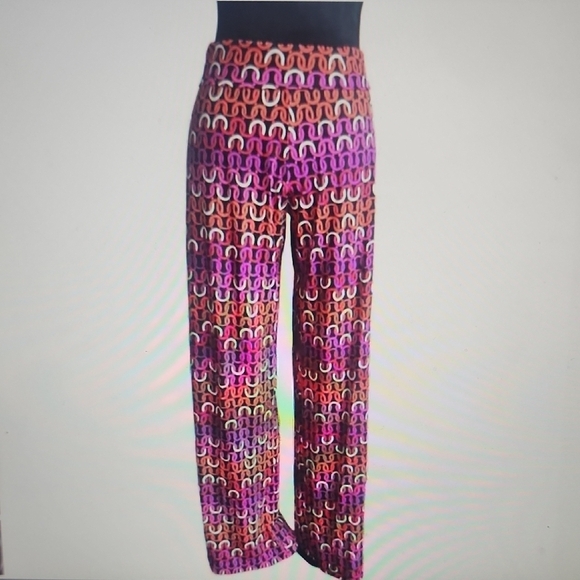 Trina Turk Colorful Wide  Leg Echo Beach Pants - Picture 2 of 5